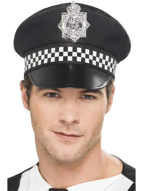 Gorra de Agente de Policía Complementos Polis y Presos Smiffys